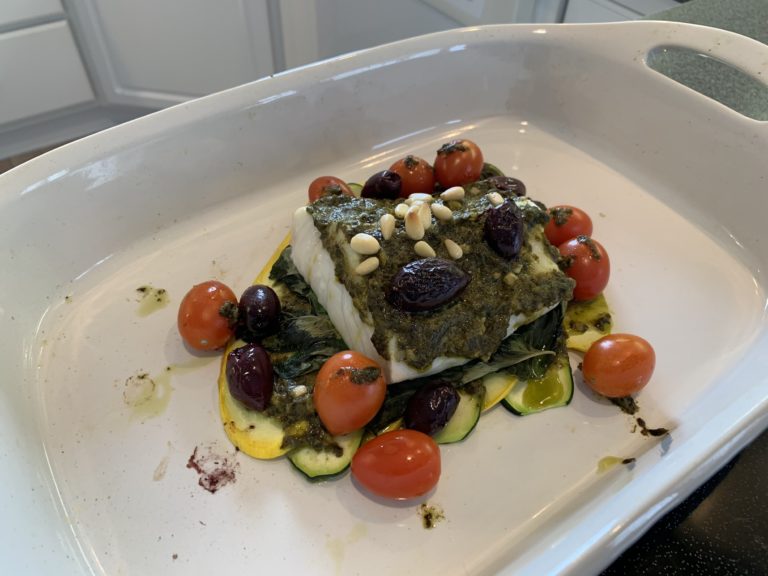 Basil Pesto Fish: Antifungal & Immune-Boosting Recipe