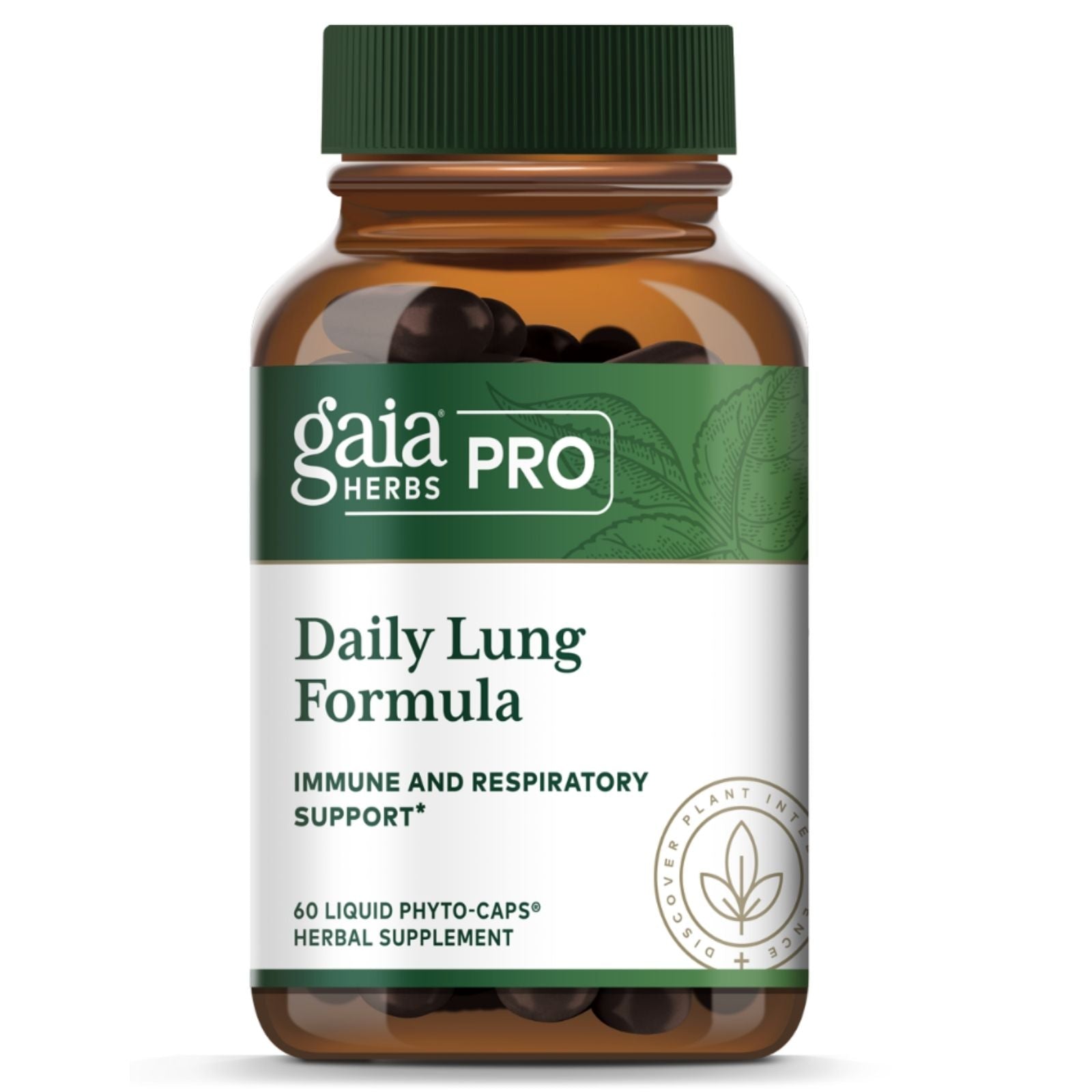 Gaia Herbs Daily Lung Formula bottle on a white background