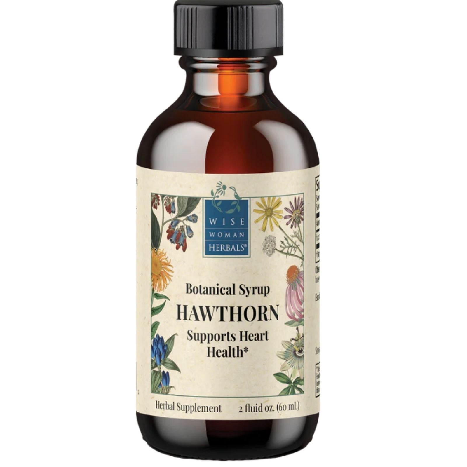 Bottle of Hawthorn Botanical Syrup