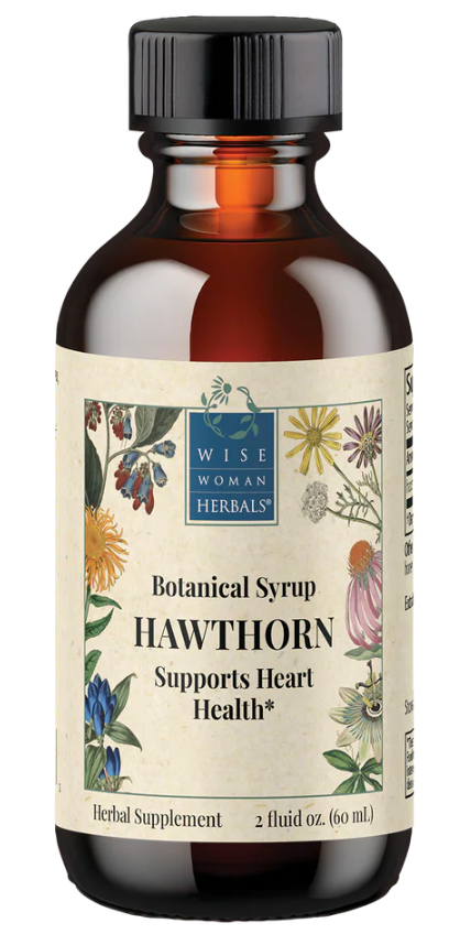 Bottle of Hawthorn Botanical Syrup