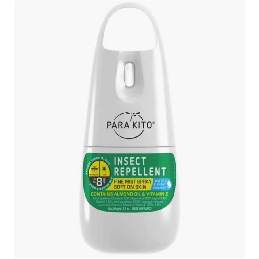 Para Kito insect repellent spray bottle on a white background