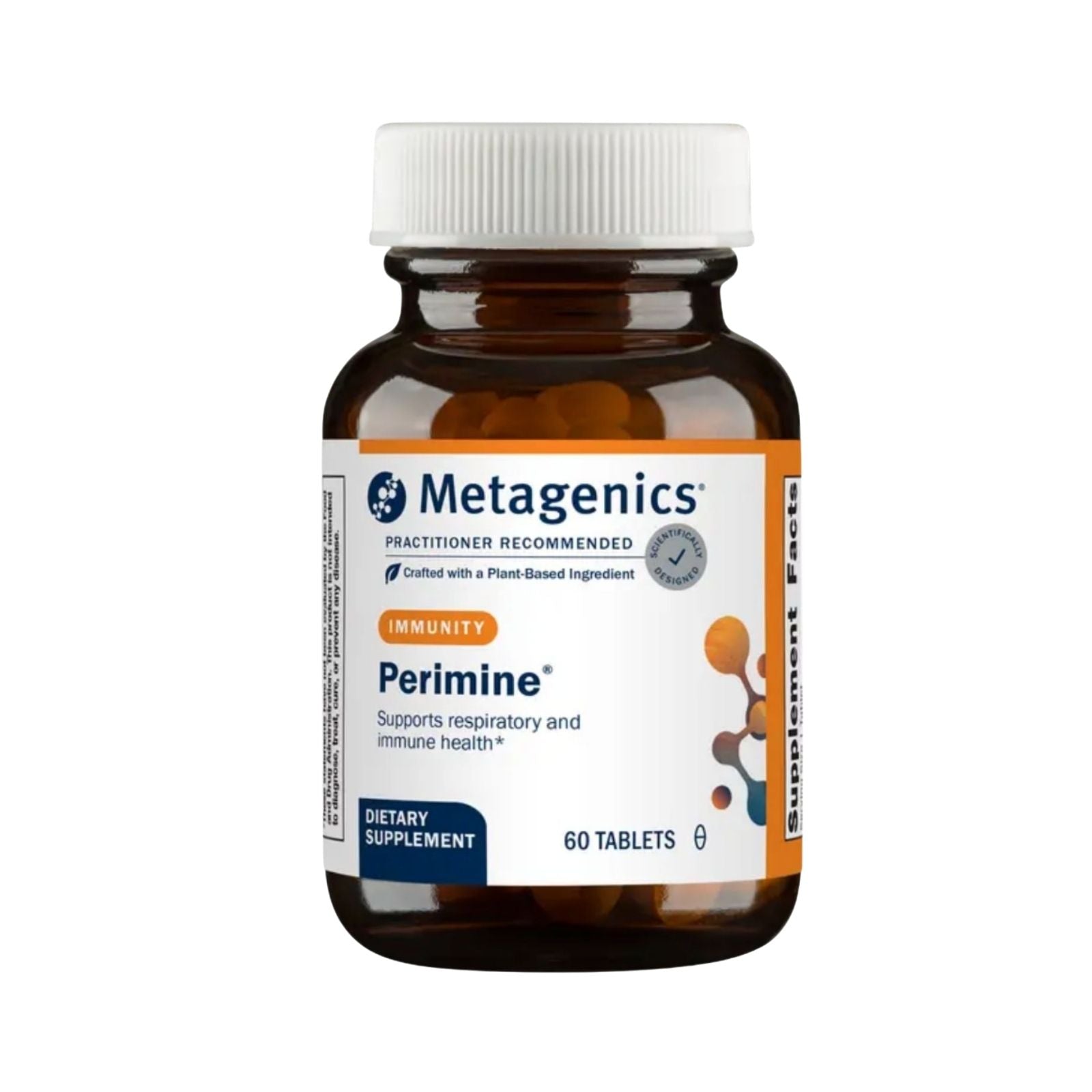 Metagenics Perimine dietary supplement bottle on a white background