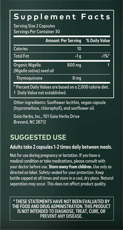 Black Cumin Seed Oil