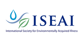 Logo of ISEAI (International Society for Environmentally Acquired Illness) on a blue background