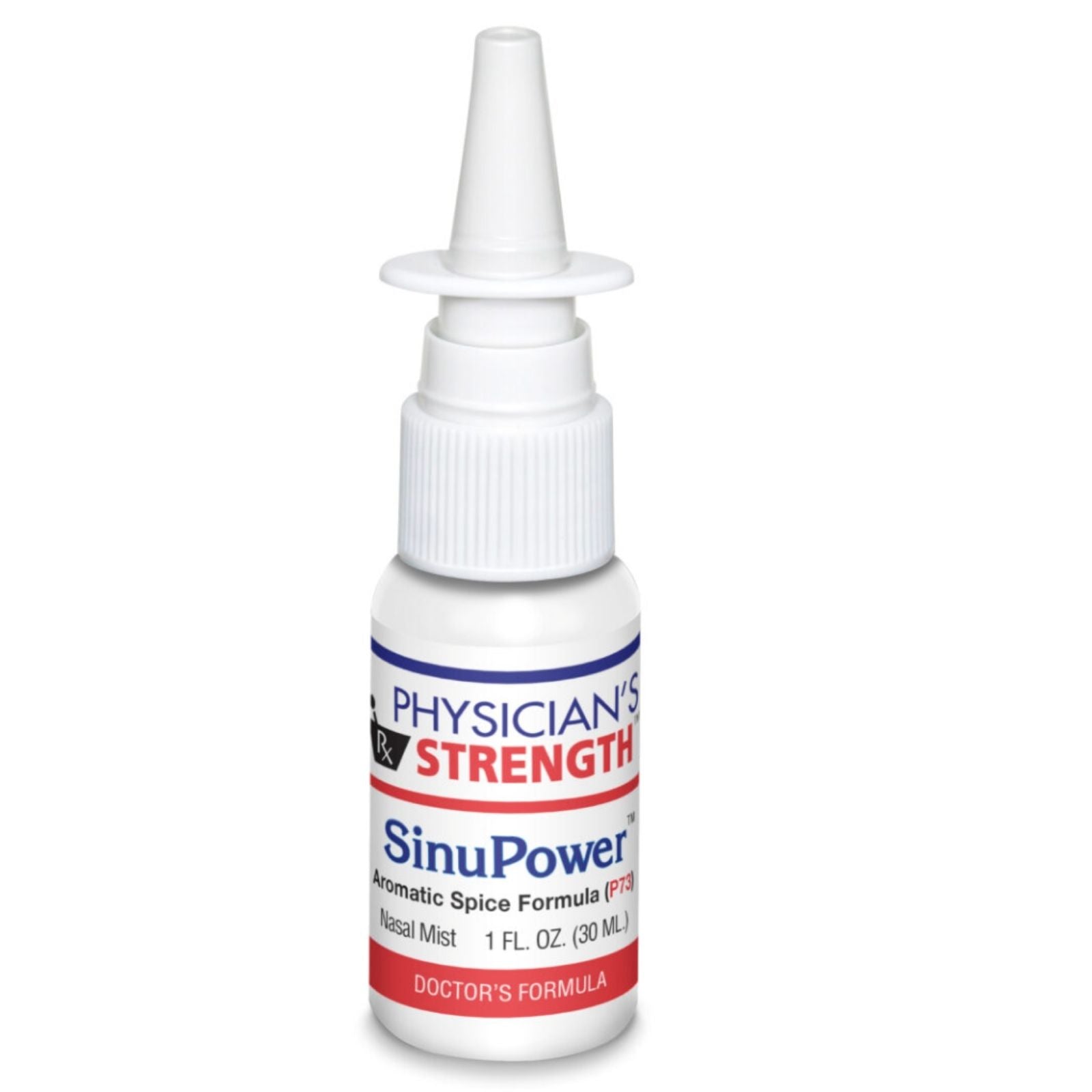Physician's Strength SinuPower nasal mist bottle on a white background